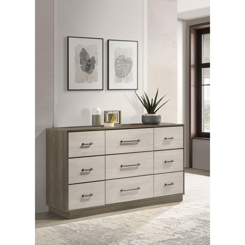 Coaster Furniture Fenwick 224983 9-Drawer Dresser - Grey Oak IMAGE 9
