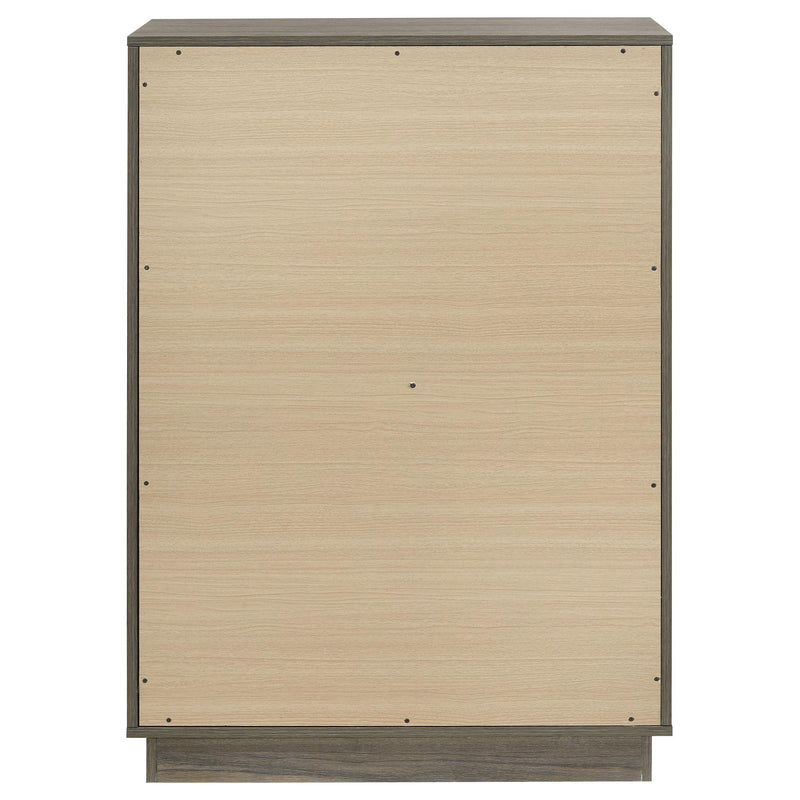  Coaster Furniture Fenwick 224985 4-Drawer Chest of Drawers - Grey Oak IMAGE 6