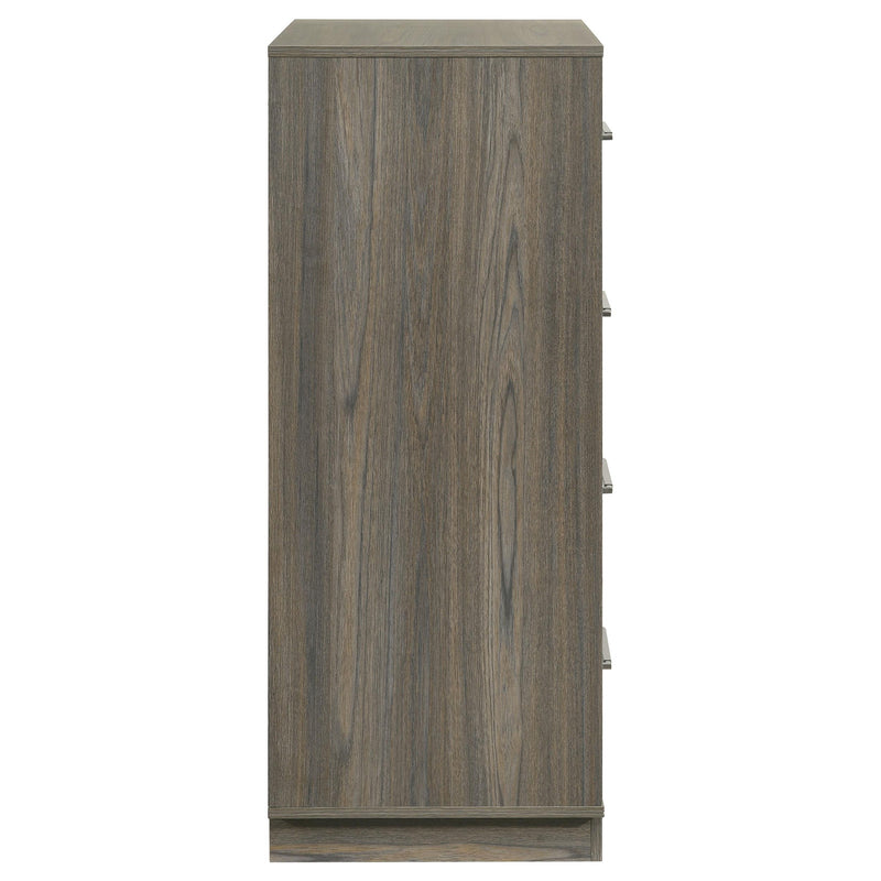  Coaster Furniture Fenwick 224985 4-Drawer Chest of Drawers - Grey Oak IMAGE 8