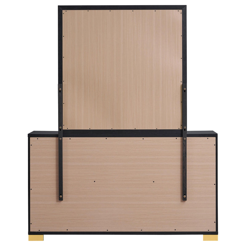  Coaster Furniture Marceline 222833M 6-Drawer Dresser with Mirror - Black IMAGE 6