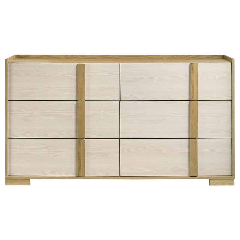  Coaster Furniture Hyland 215653 6-Drawer Dresser - Natural IMAGE 2