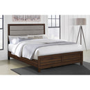  Coaster Furniture Welsley 223441KW 50-inch Upholstered California King Bed - Walnut IMAGE 4