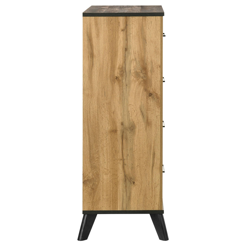  Coaster Furniture Kaywood 225005 4-Drawer Bedroom Chest of Drawers - Natural Pine IMAGE 8