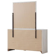  Coaster Furniture Brantford 207053M 6-Drawer Dresser with Mirror - Coastal White IMAGE 7