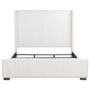 Coaster Furniture Natasha 306051KE 65-inch Upholstered Eastern King Wingback Bed - Cream IMAGE 3