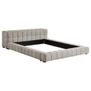 Coaster Furniture Trinity 306121Q Upholstered Queen Platform Bed - Light Taupe IMAGE 1