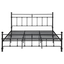  Coaster Furniture Novak 316001KE 48-inch Metal Eastern King Open Frame Bed - Matte Black IMAGE 2