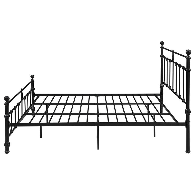  Coaster Furniture Novak 316001KE 48-inch Metal Eastern King Open Frame Bed - Matte Black IMAGE 4