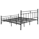  Coaster Furniture Novak 316001KE 48-inch Metal Eastern King Open Frame Bed - Matte Black IMAGE 5