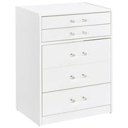 Coaster Furniture Danbury 930208 3-Drawer Makeup Vanity & Stool - Set White High Gloss IMAGE 1