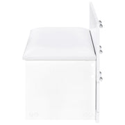 Coaster Furniture Danbury 930208 3-Drawer Makeup Vanity & Stool - Set White High Gloss IMAGE 12