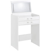 Coaster Furniture Danbury 930208 3-Drawer Makeup Vanity & Stool - Set White High Gloss IMAGE 5