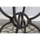  Coaster Furniture Aviano 108291BG Round 48-inch Glass Top Metal Dining Table - Gunmetal IMAGE 10