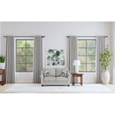  Coaster Furniture Tomkins 509672 Boucle Upholstered Loveseat - Light Grey IMAGE 8