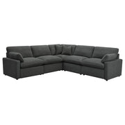  Coaster Furniture Collins 609530P 5 pc Modular Power Reclining Sectional - Dark Grey IMAGE 1