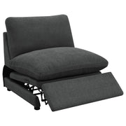  Coaster Furniture Collins 609530P 5 pc Modular Power Reclining Sectional - Dark Grey IMAGE 5