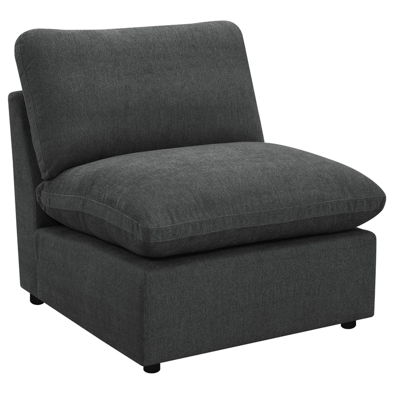  Coaster Furniture Collins 609531P Modular Power Sofa - Dark Grey IMAGE 3