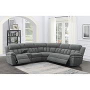  Coaster Furniture Bahrain 609540P 6 pc Modular Power Reclining Sectional - Charcoal IMAGE 7