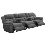  Coaster Furniture Bahrain 609541PT 5-piece Power Home Theater Seating - Charcoal IMAGE 3