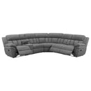  Coaster Furniture Bahrain 609540 6 pc Modular Reclining Sectional Sofa - Charcoal IMAGE 2