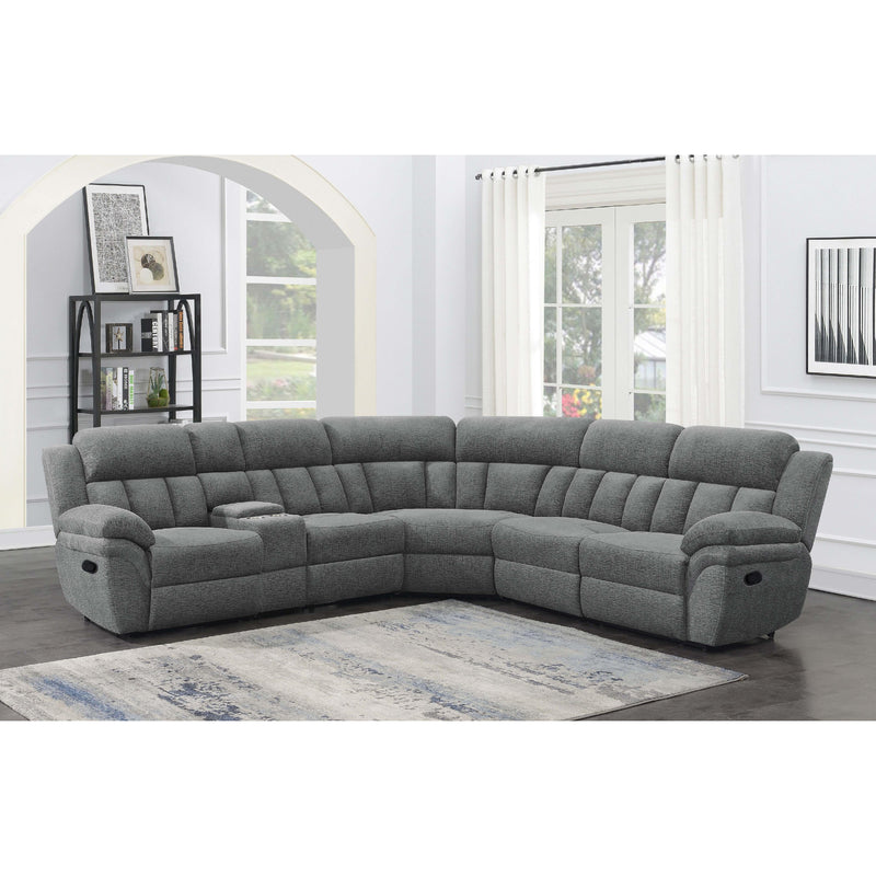  Coaster Furniture Bahrain 609540 6 pc Modular Reclining Sectional Sofa - Charcoal IMAGE 6