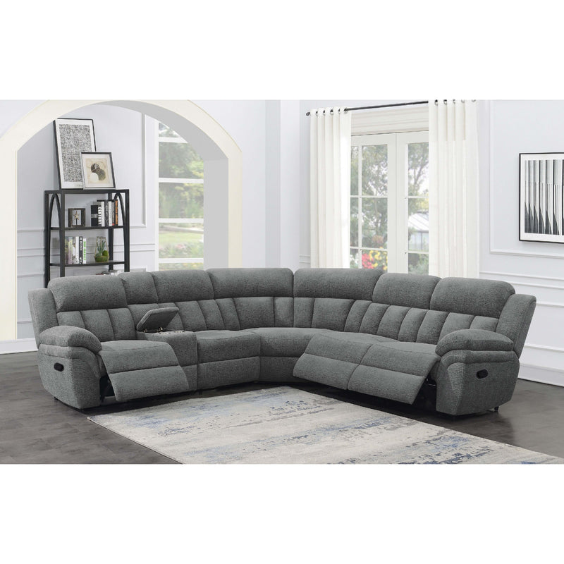  Coaster Furniture Bahrain 609540 6 pc Modular Reclining Sectional Sofa - Charcoal IMAGE 7