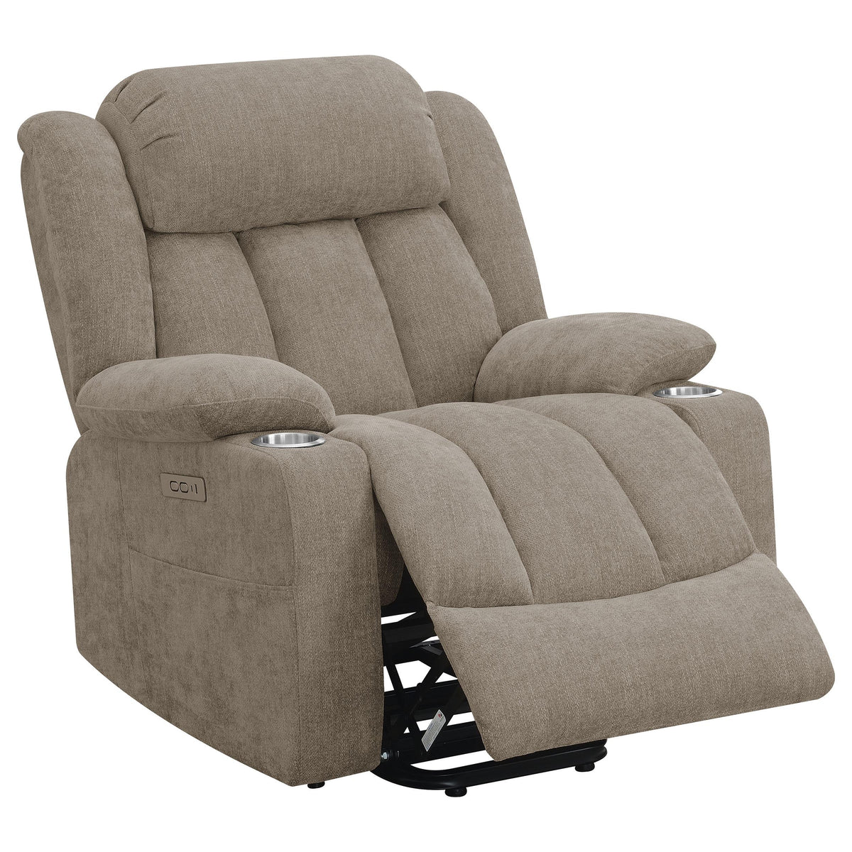 Coaster Furniture Houston 602274P Upholstered Power Lift Recliner Chai