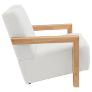  Coaster Furniture Fitzroy 903094 Boucle Upholstered Accent Arm Chair - Ivory IMAGE 7