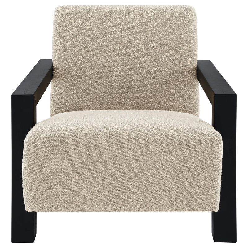  Coaster Furniture Fitzroy 903095 Boucle Upholstered Accent Arm Chair - Latte IMAGE 2
