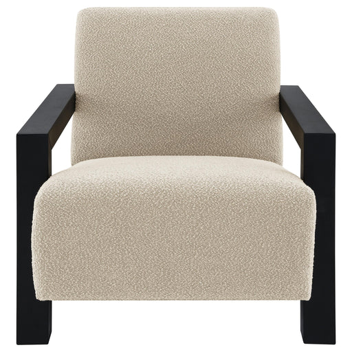 Coaster Furniture Fitzroy 903095 Boucle Upholstered Accent Arm Chair - Latte IMAGE 2