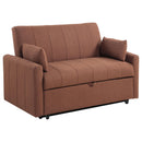  Coaster Furniture Portland 350145 Boucle Upholstered Sleeper Sofa Bed - Copper IMAGE 1