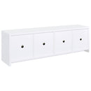  Coaster Furniture Laughlin 724113 4-door Engineered Wood 78-inch TV Stand - White IMAGE 6