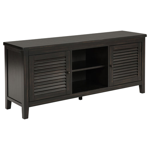 Coaster Furniture Concord 701782 2-door 60-inch TV Stand Console - Distressed Java IMAGE 1
