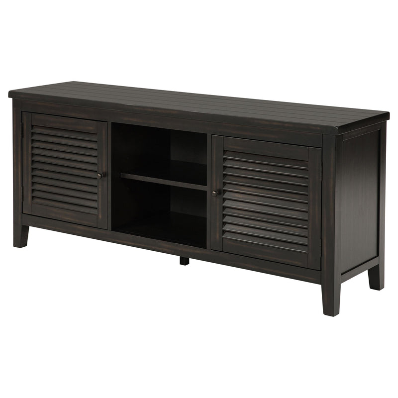 Coaster Furniture Concord 701782 2-door 60-inch TV Stand Console - Distressed Java IMAGE 4