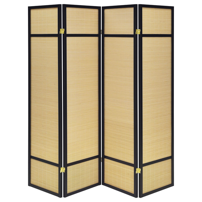 Coaster Furniture Pearce 961648 4-panel Bamboo Room Divider Folding Screen - Natural IMAGE 2