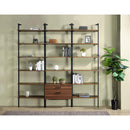  Coaster Furniture Owens 980072 96-inch 6-shelf Wall Bookshelf - Walnut IMAGE 10