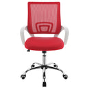  Coaster Furniture Felton 802017 Upholstered Adjustable Home Office Desk Chair - Red IMAGE 2