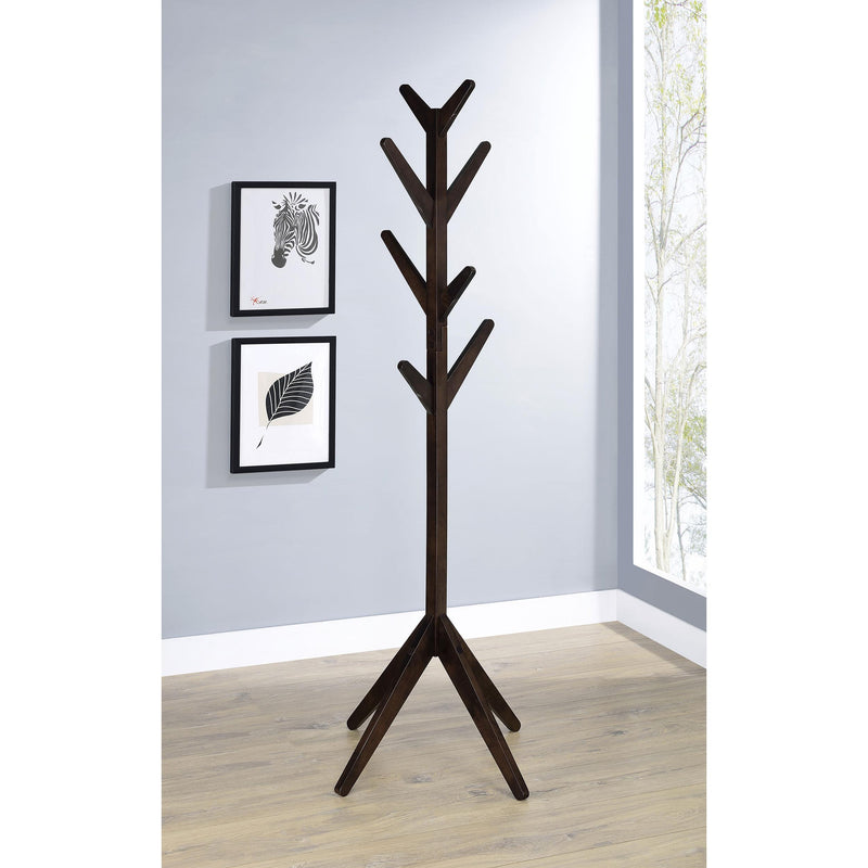Coaster Furniture Margaret 983273 Solid Wood Coat Rack Clothing Hanger - Cappuccino IMAGE 2