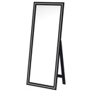 Coaster Furniture Windrose 960962 28 x 67 Inch Tempered LED Standing Mirror - Black IMAGE 11