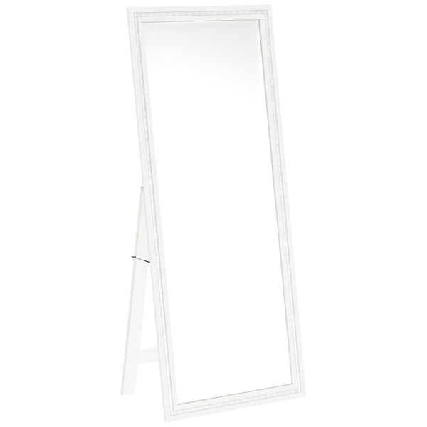 Coaster Furniture Windrose 960963 28 x 67 Inch Tempered LED Standing Mirror - White IMAGE 1