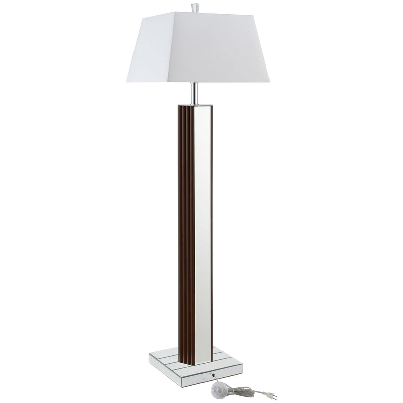 Coaster Furniture Elena 920178 67-inch Square Tapered Mirrored Floor Lamp - Brown IMAGE 5
