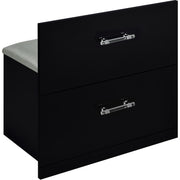  Coaster Furniture Flora 930219 2-drawer Vanity Set with LED Mirror - Black High Gloss IMAGE 16