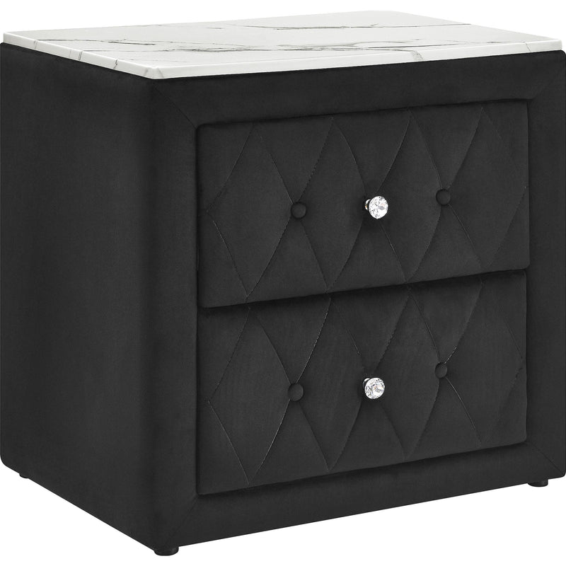  Crown Mark Annabelle 5114BK-2 Nightstand - Black IMAGE 1