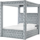  Crown Mark Annabelle 5114GY-K King Canopy Bed - Grey IMAGE 1