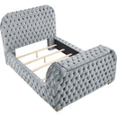  Crown Mark Natalia 5115GY-K King Bed with Fireplace and TV Lift - Grey IMAGE 2