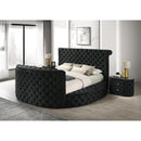  Crown Mark Voltare 5212BK-Q Queen Bed with Fireplace & TV Lift - Black IMAGE 4