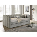  Crown Mark Melody 5328LG Daybed - Light Grey IMAGE 1