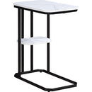  Crown Mark Ida 7267MB Chairside Table - Faux Marble IMAGE 1