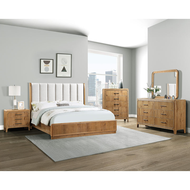  Crown Mark Westcott B1500-Q Queen Bed - Cerused Natural IMAGE 3