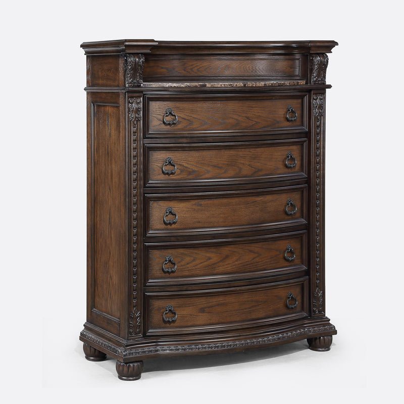  Crown Mark Stanley B1610-4 Chest - Coffee Brown IMAGE 1
